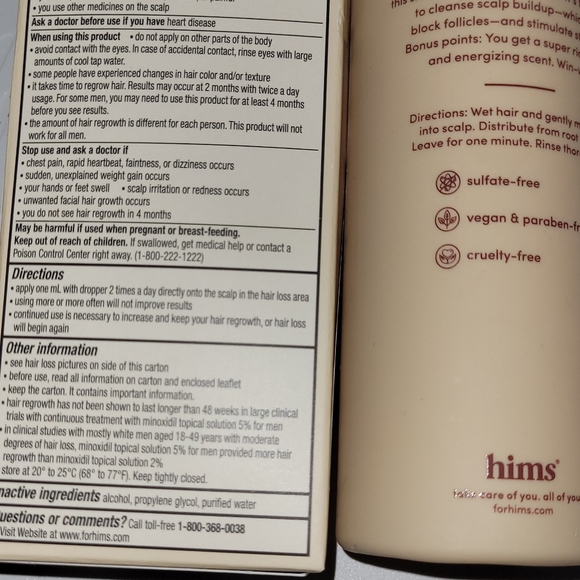 Hims Minoxidil and Shampoo Bundle! New w/o tags - Picture 5 of 6